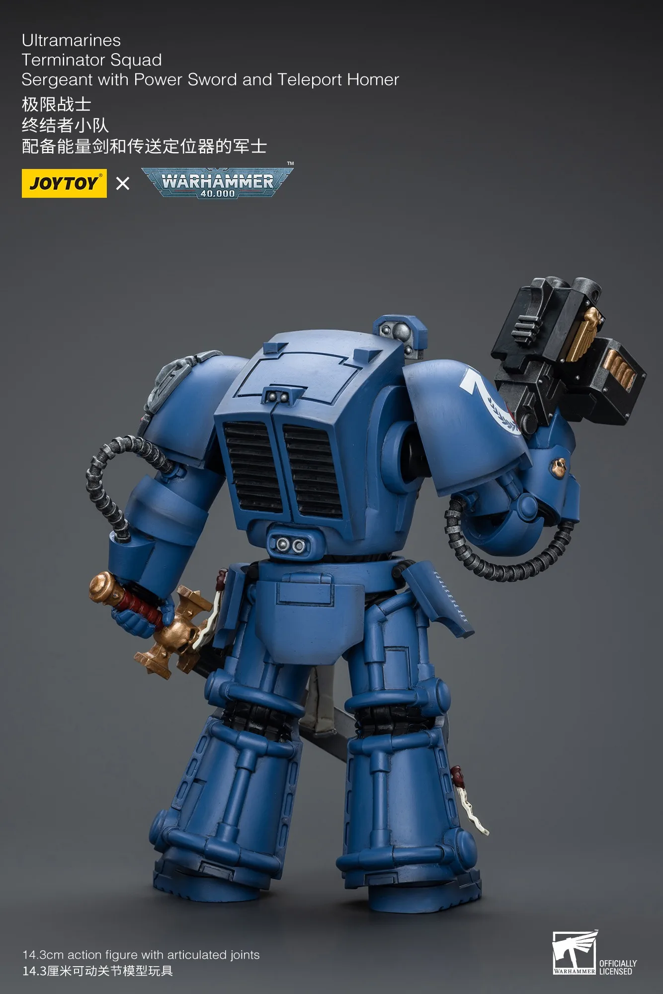 JOYTOY Warhammer 40K 118 Фигурка Ультрамарины Терминатор Отряд Сержант с силовым мечом и телеспортом Фигурка Гомера Игрушки (art.: 3920cd6d1df0b) - 3920cd6d1df0b