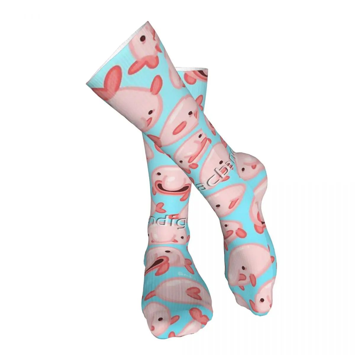 

Blobfish Pattern Adult Stockings Breathable For Daily Matching Thigh length Socks Bright Colours