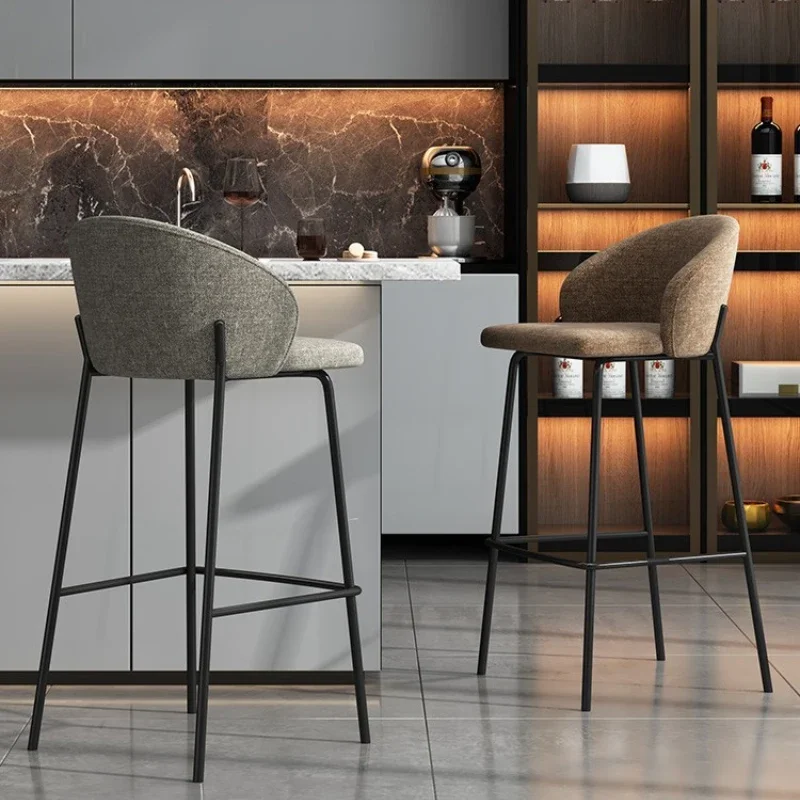 Светильник Роскошная Современная Минималистичная спинка высокий стул для дома