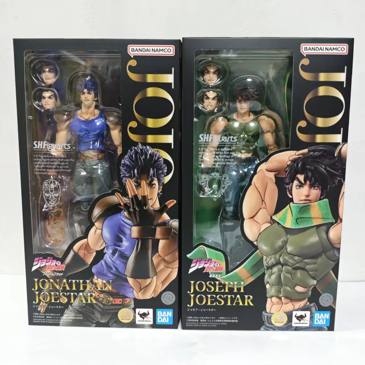 Фото В наличии: Фигурка Bandai SHF S.H.Figuarts Джонатан Джостар, Джозеф Джостар из «Невероятных приключений ДжоДжо», коллекционная модель, подарок №2