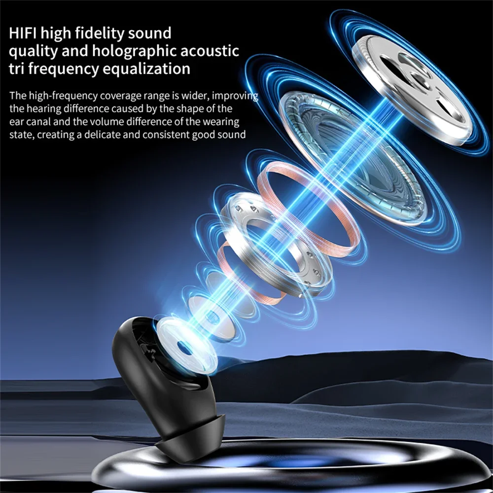 TWS Беспроводные наушники Bluetooth 5.0 Сверхдлительный режим ожидания Бег Бас