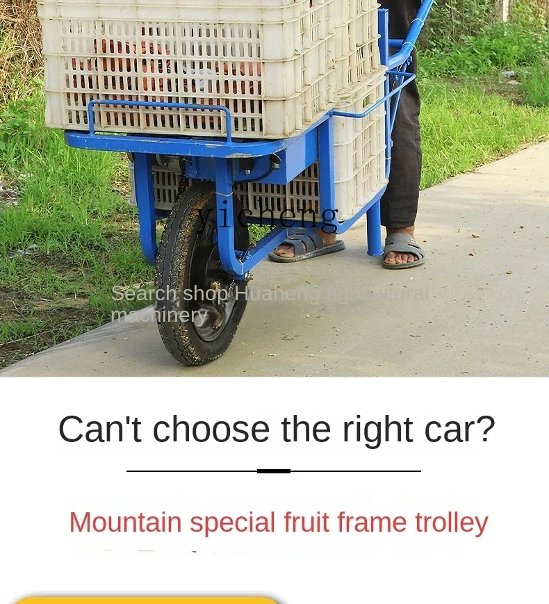 Сельскохозяйственная ручная тачка ZF для обработки сада маленькая тележка