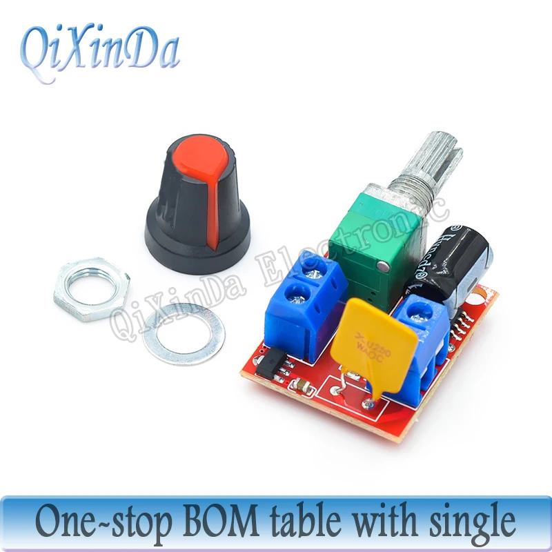 Mini 5A 90W PWM 12V Φ Модуль 4 5 V-35V Регулируемый регулятор скорости переключатель