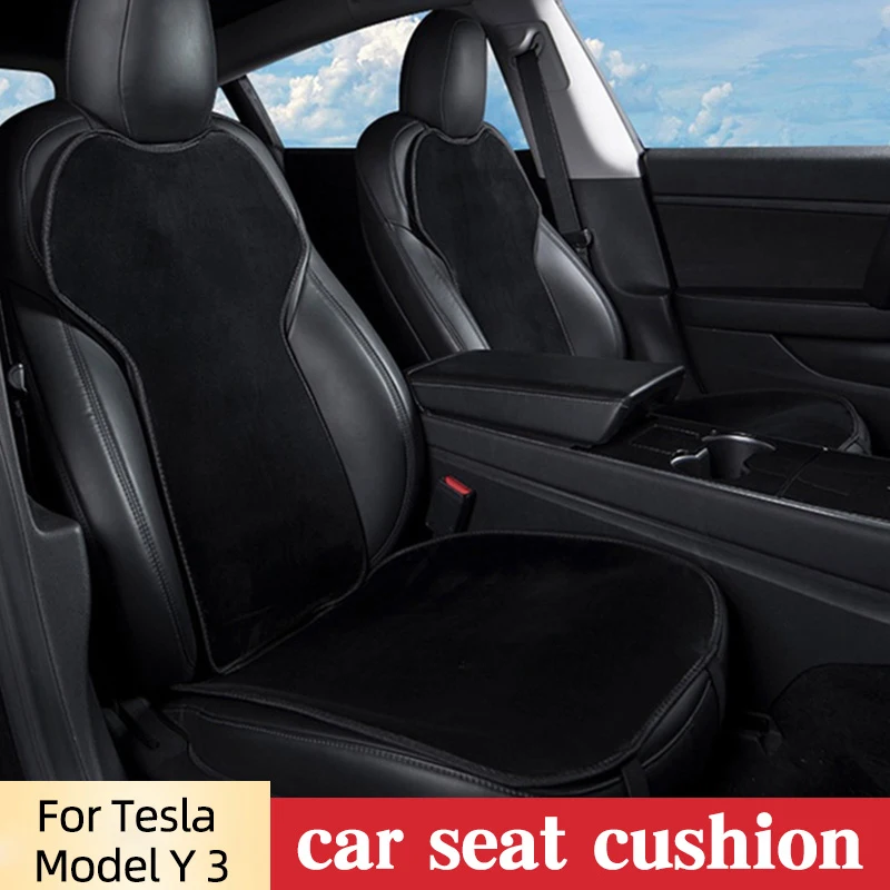 

Чехол для автомобильного сиденья Tesla Model 3 Four Seasons, передняя и задняя подушка, дышащий защитный коврик, украшение, прочные аксессуары