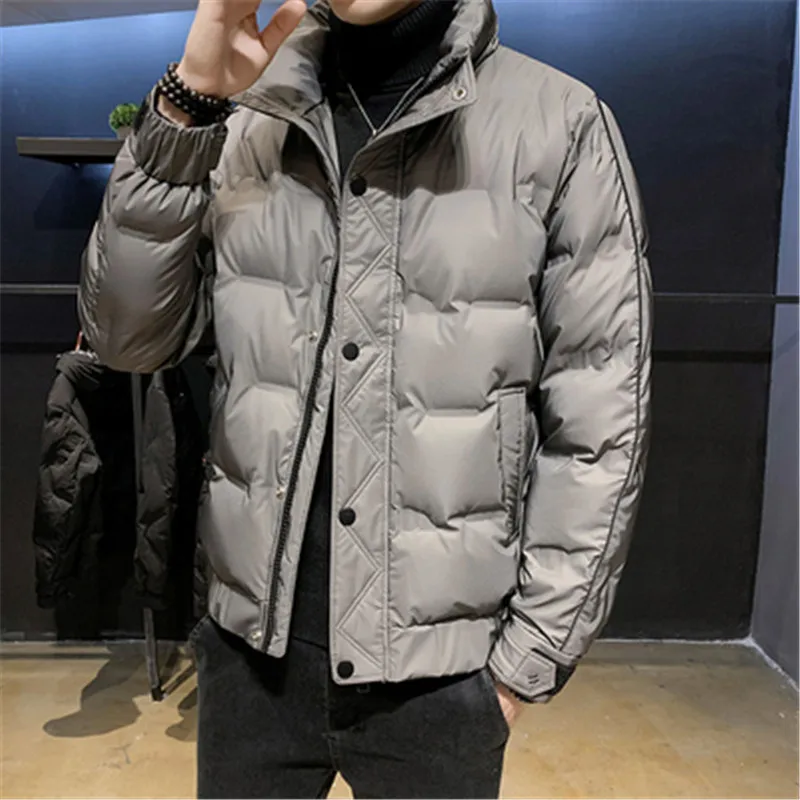 Luxury 80% Feather Dress Thicken Warm Coat Men Winter Down Jacket Stand Collar Korean Casual Parka Coat Puffer Jacket Man 4XL