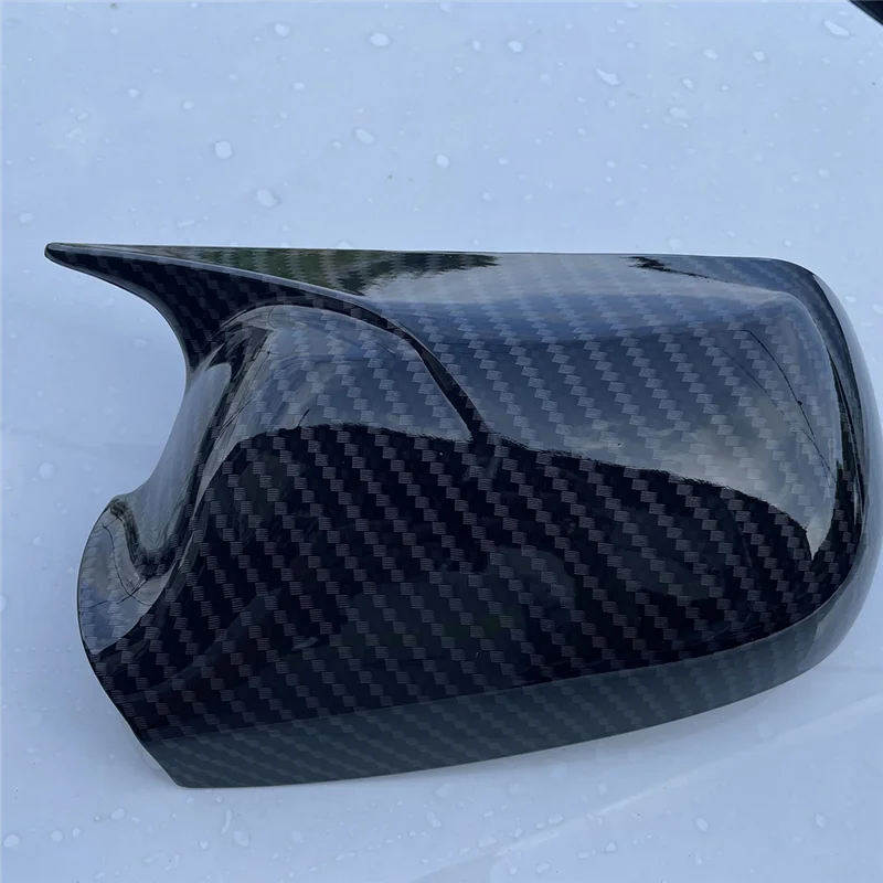 Car Rearview Mirror Covers for Mazda 3 06-12 Mazda 6 03-12 Mirror Modified Horns Carbon Fiber Shell Reverse Caps Trim