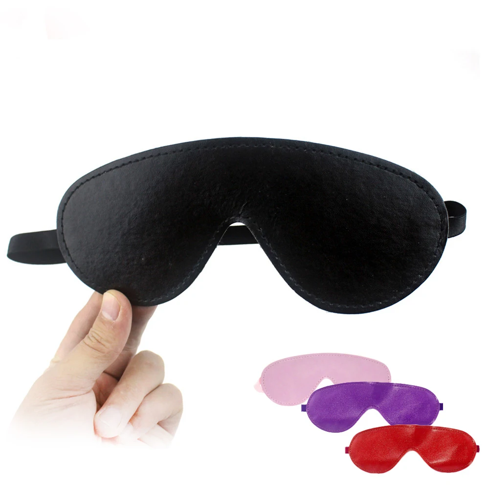 

Men Exotic Eye Mask PU Leather BDSM Bondage Sexy Blindfold Fetish Party Masquerade Eye Mask Adult Sex Toys For Women Couples