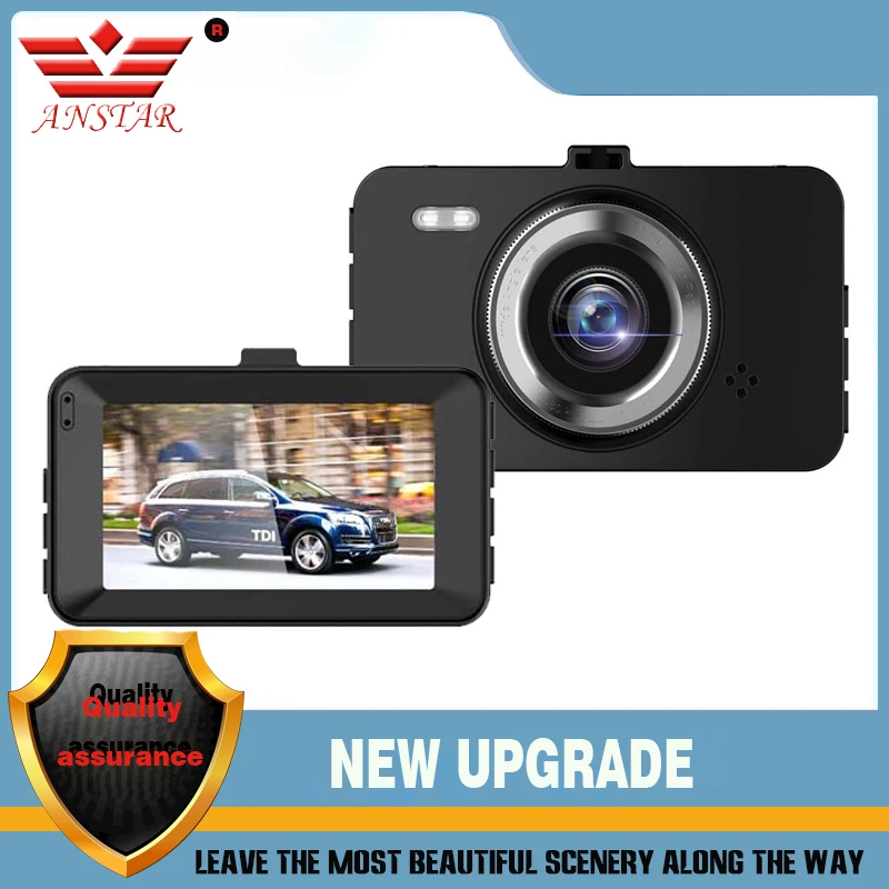 ANSTAR 1296P/1080P умный Автомобильный видеорегистратор с датчиком движения, видеорегистратор 170 градусов, Автомобильный видеорегистратор, регистратор с 3 дюймовым HD-экраном, портативный