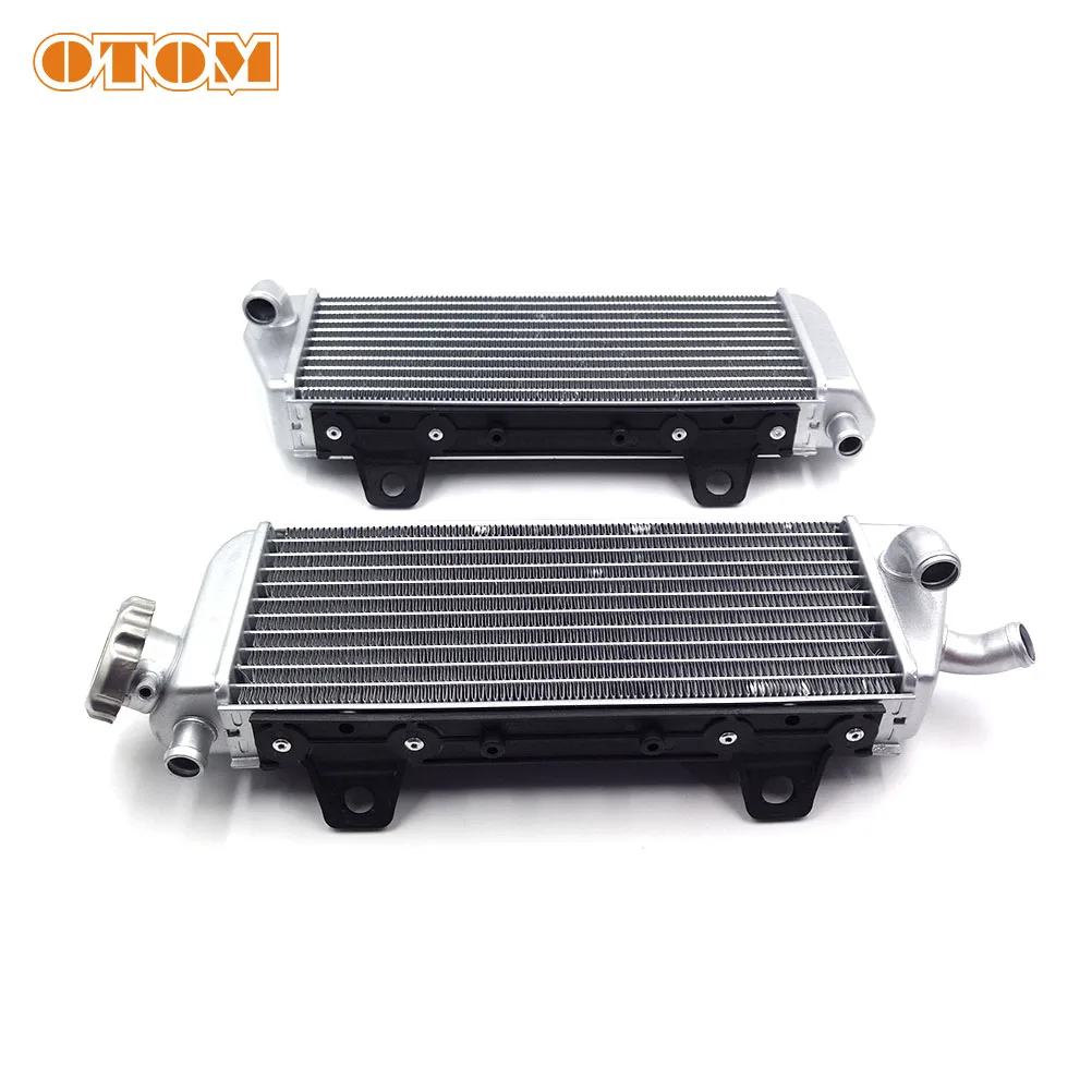 OTOM Motorcycle Left Right Radiator Aluminum Water Tank Engine Cooling Device For KTM SXF EXCF XCW HUSQVARNA FC FE TX Motocross |