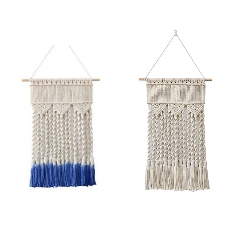 

Macrame Bohemian Tapestry Wall Hanging Chic Geometric Art Handicrafts Woven Tapestry For Home Living Room Decoration