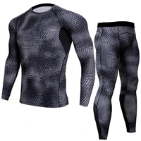 new fitness clothes breathable quick drying clothes running sports long sleeved tights mens suit