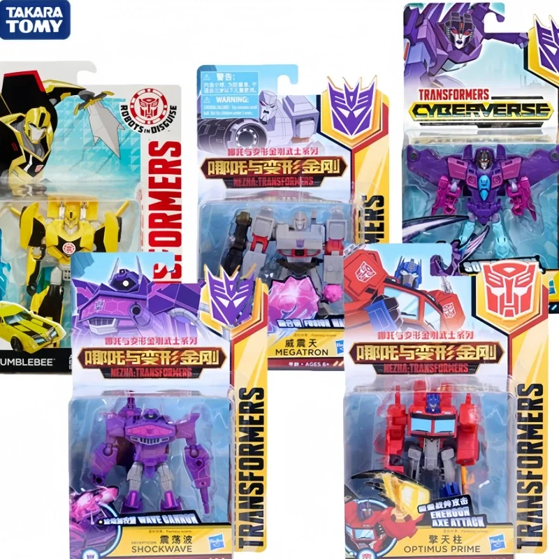 Игрушки-трансформеры Takara Tomy Hasbro Bumblebee Optimus Prime Prowl Soundwave Megatron Shockwave