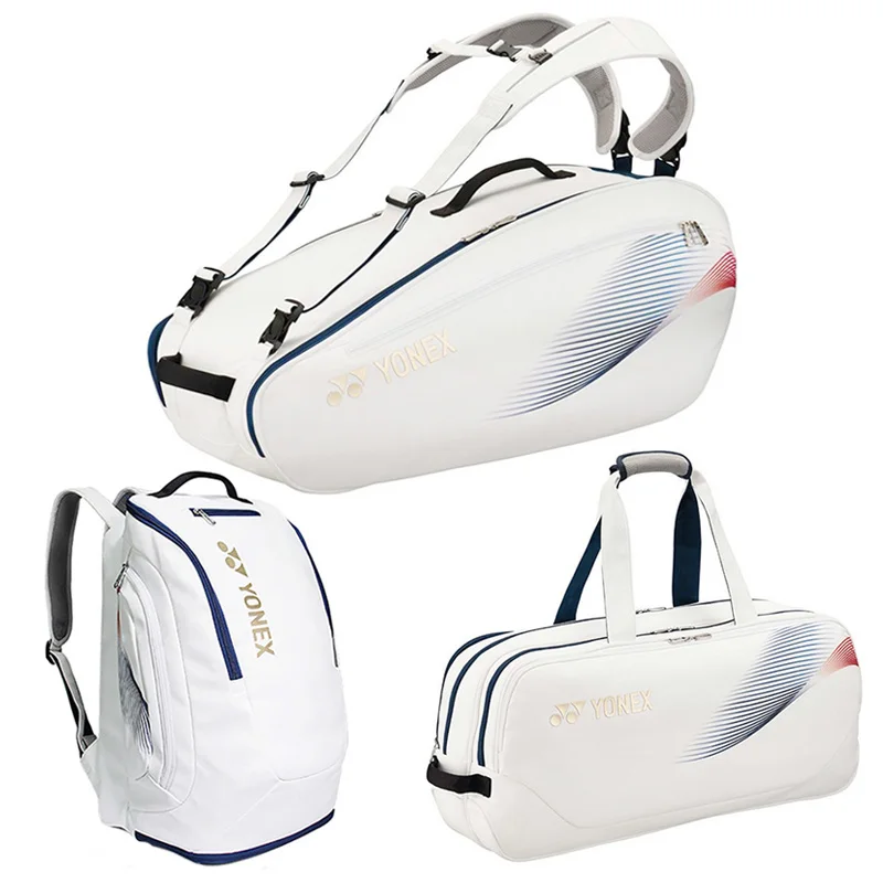 Original YONEX Large Capacity Badminton Bag Tokyo Olympics Same Type Professional Racket Backpack PU Leather Waterproof Material