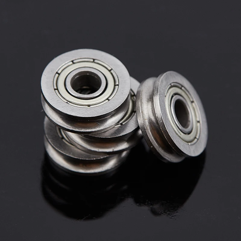 

5pcs V U Groove Roller Wheel Ball Bearings Embroidery Machine Pulley Bearing Tool