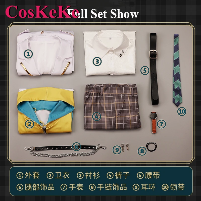 CosKeKe Kyo Kaneko Косплей Аниме Vtuber Nijisanji ILUNA Костюм Модная Униформа Мужской Полный