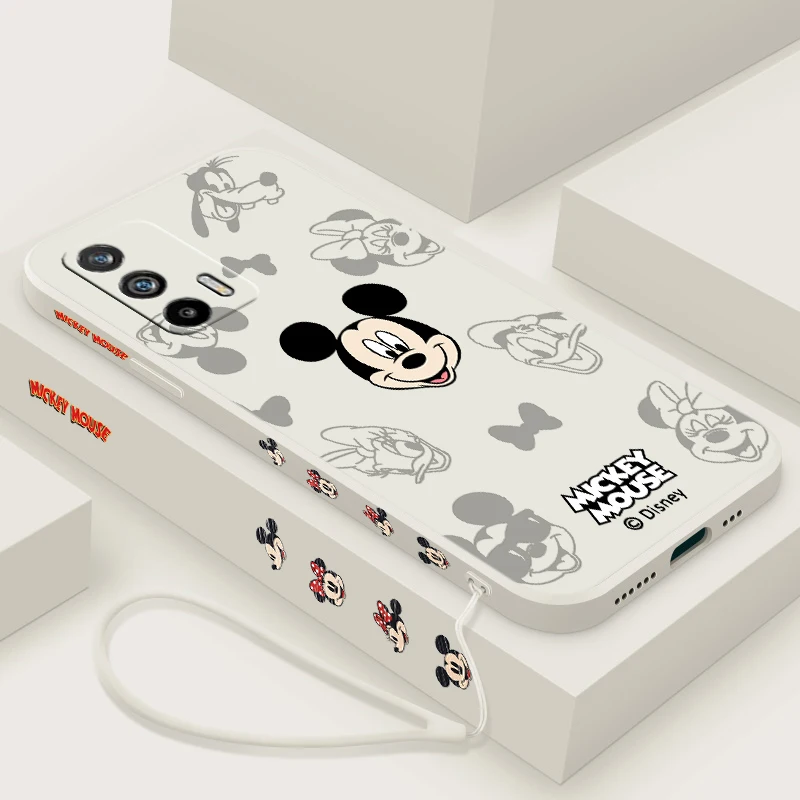 Логотип Минни Микки Маус для Realme Q5 GT Neo 5 3T 3 XT X3 C55 C30 C21Y C11 C2 Explorer Master с жидкостью и