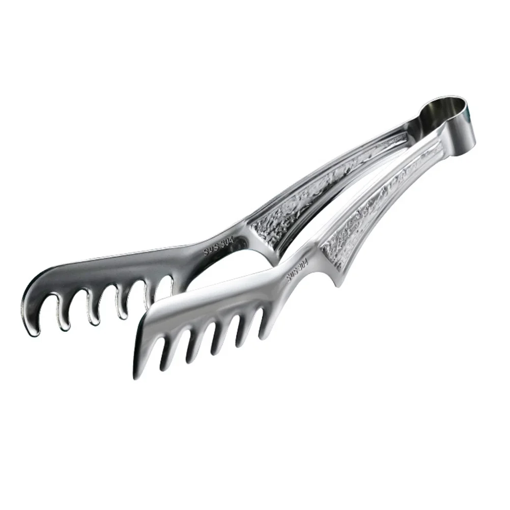 

Spaghetti Noodles Salad Serving Tongs Spaghetti Tongs Mini Metal Appetizer Tongs Comb Shaped Tongs Food Tweezers