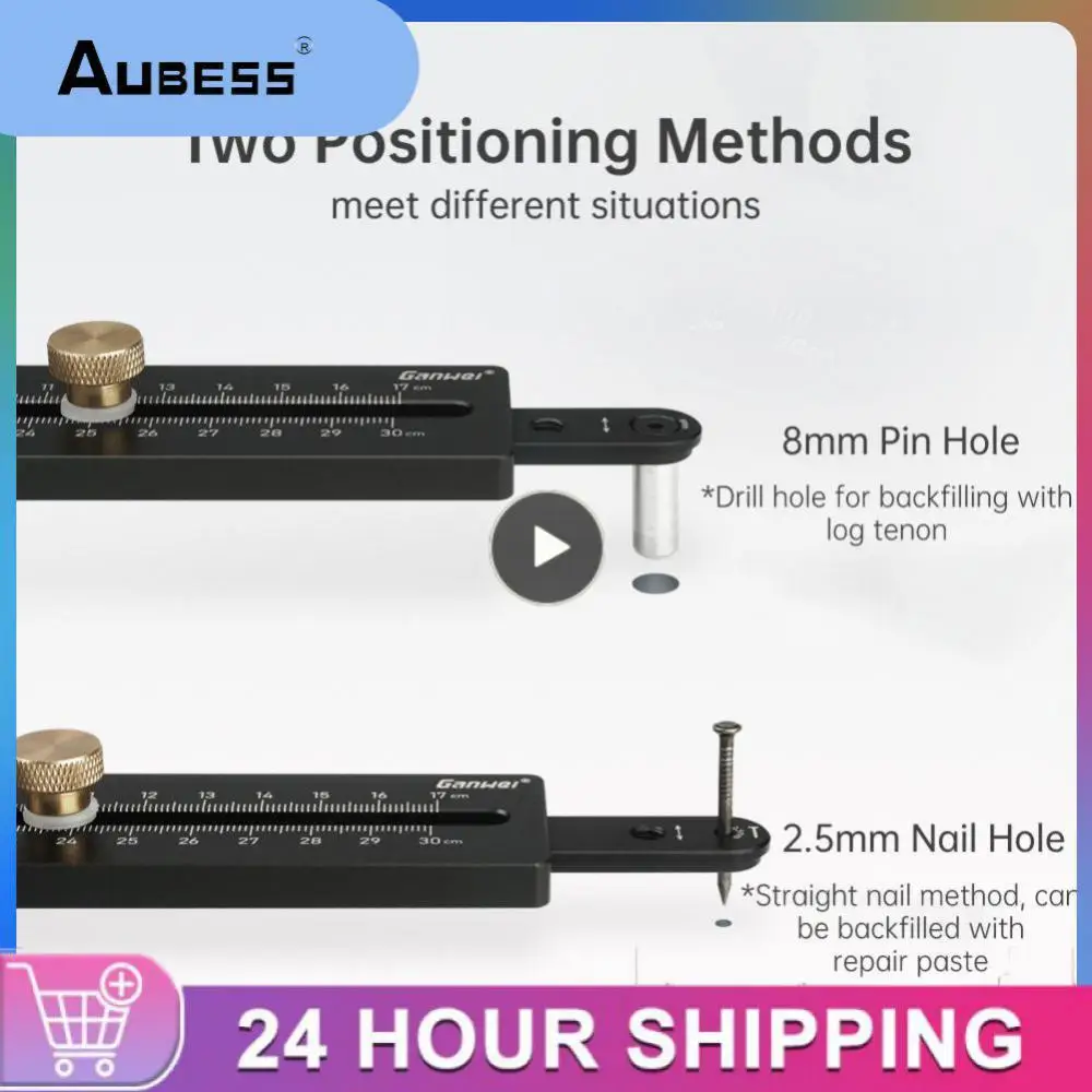 

Wardrobe Cupboard Panel Punch Locator Wood Router Milling Circle Slotting Base Diy Tools 6-60cm Circle Cutting Jig With Scale