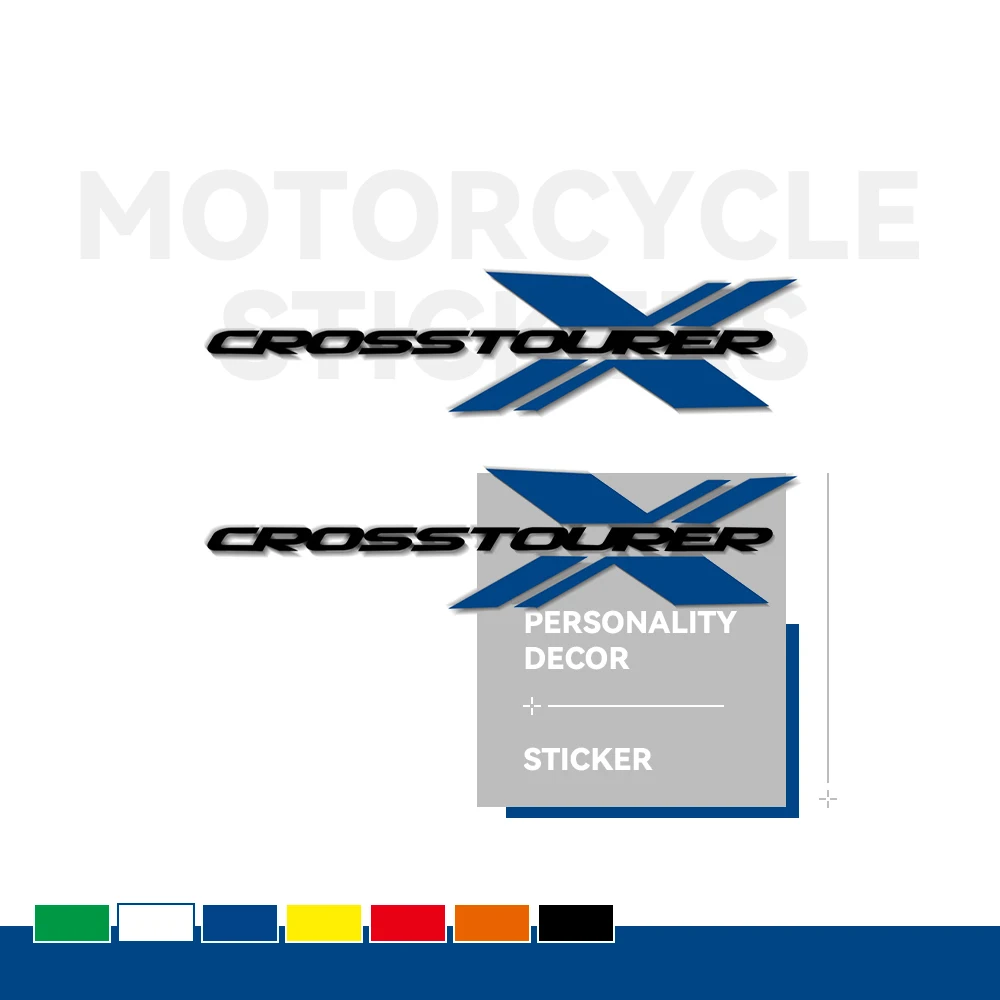 

2 X new motorcycle bicycle fuel tank sticker body sticker helmet LOGO applique for Honda crosstourer x 1200 HONDA CROSSTOURER