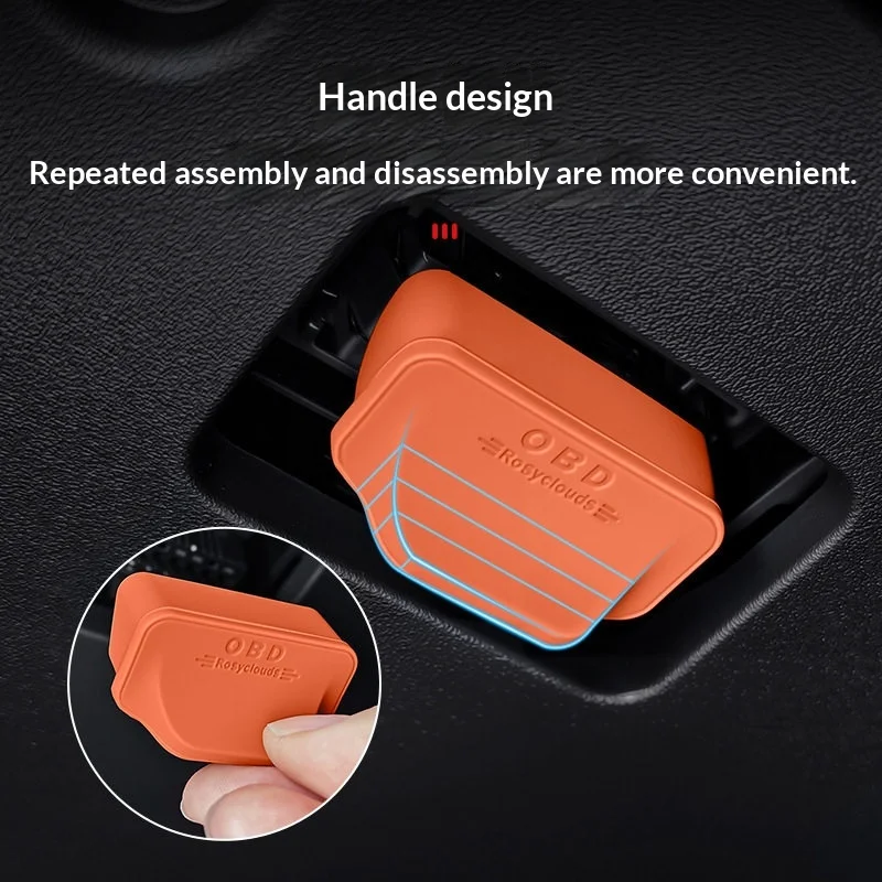 Фото Для BYD Seal 05 06 DMi 07 EV OBD порт Защитная крышка Диагностический интерфейс Пылезащитная крышка Интерьер №2