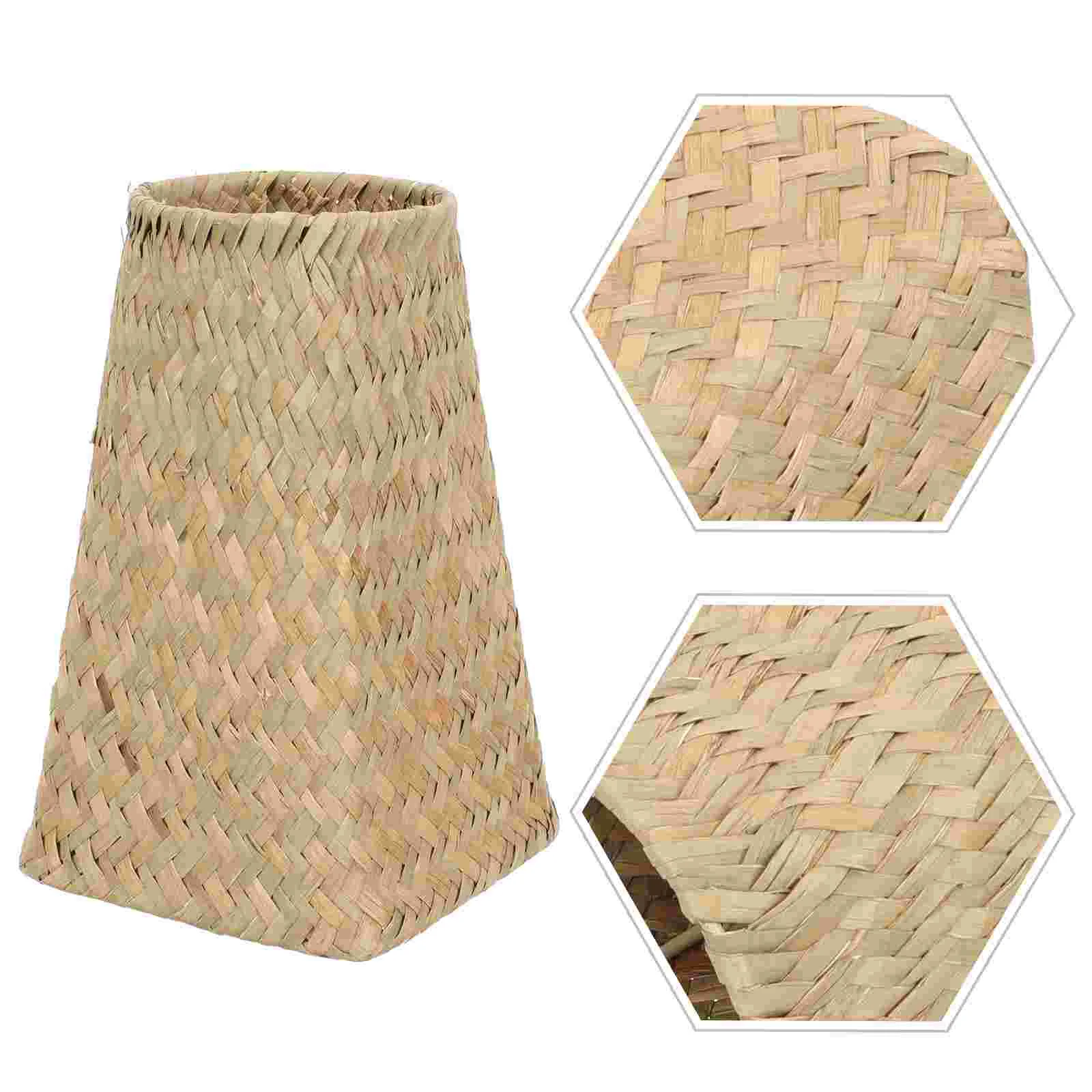 

Braided Vase Office Flower European Style Arrangement Dried Flowers Bouquet Bamboo Woven