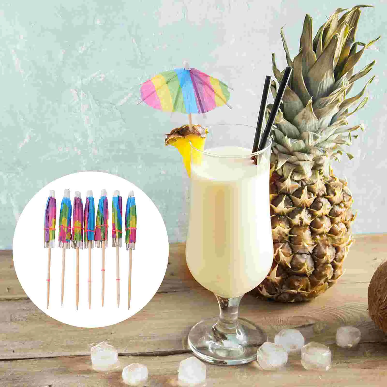 

Cocktail Umbrella Picks Drink Paper Topper Party Parasols Cupcake Toothpicks Parasol Favor Pick Luau Cake Tiki Stick Tropical