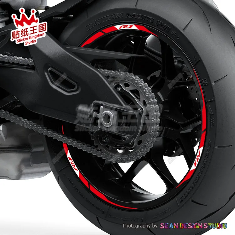 

1 комплект, Светоотражающая наклейка на обод мотоцикла Yamaha YZF R1