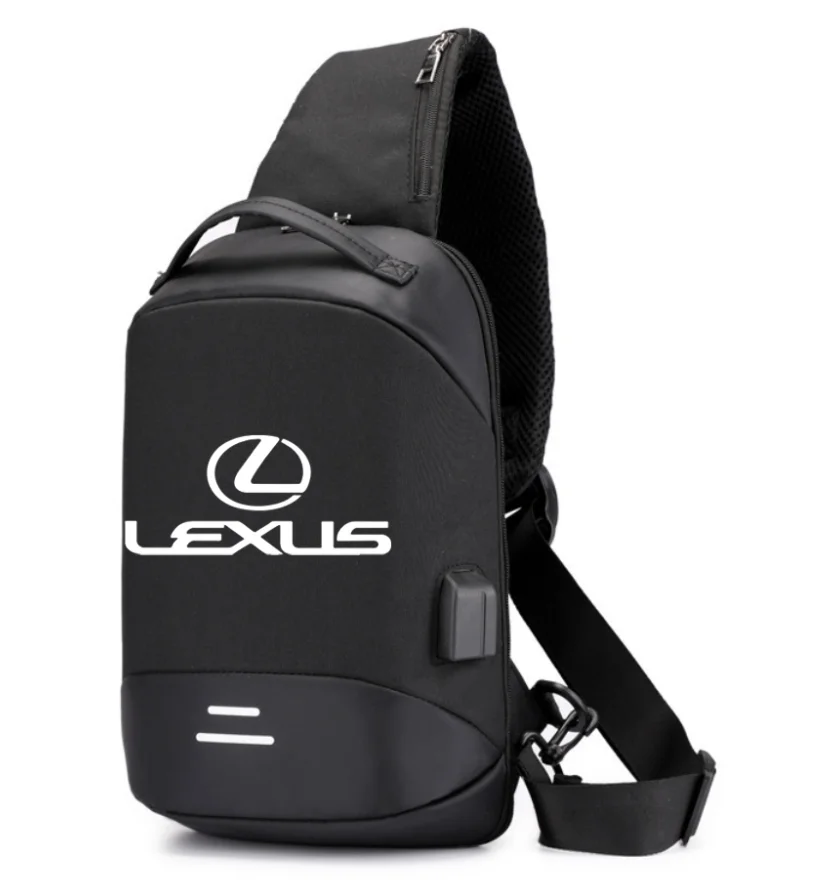 

Новинка 2022, мужской рюкзак на плечо с логотипом автомобиля LEXUS, походный нейлоновый рюкзак для кемпинга, треккинга, нагрудная Сумка-слинг
