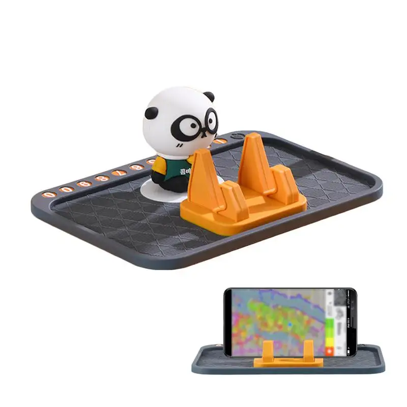 

Silicone Car Phone Mount Ultra Stable Cartoon Car Phone Stand For Car Compatible With Various Smartphones GPS Devices And More