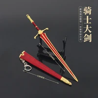 22cm knight great sword elden ring metal game peripherals weapon model home decoration collect doll toys equipment accessories