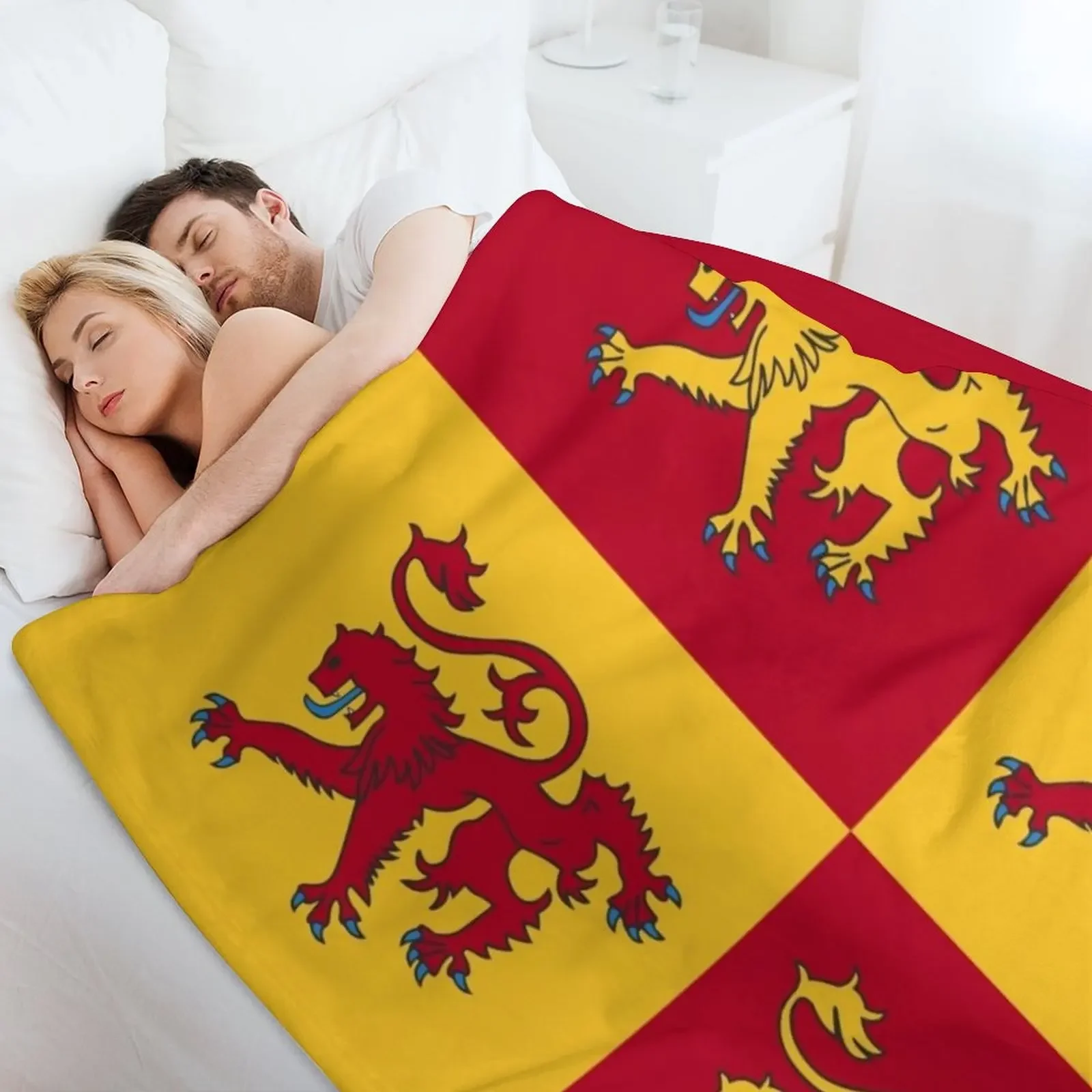 Фото Плед Owain Glyndwr, мягкий однотонный плед для дивана и кровати №4