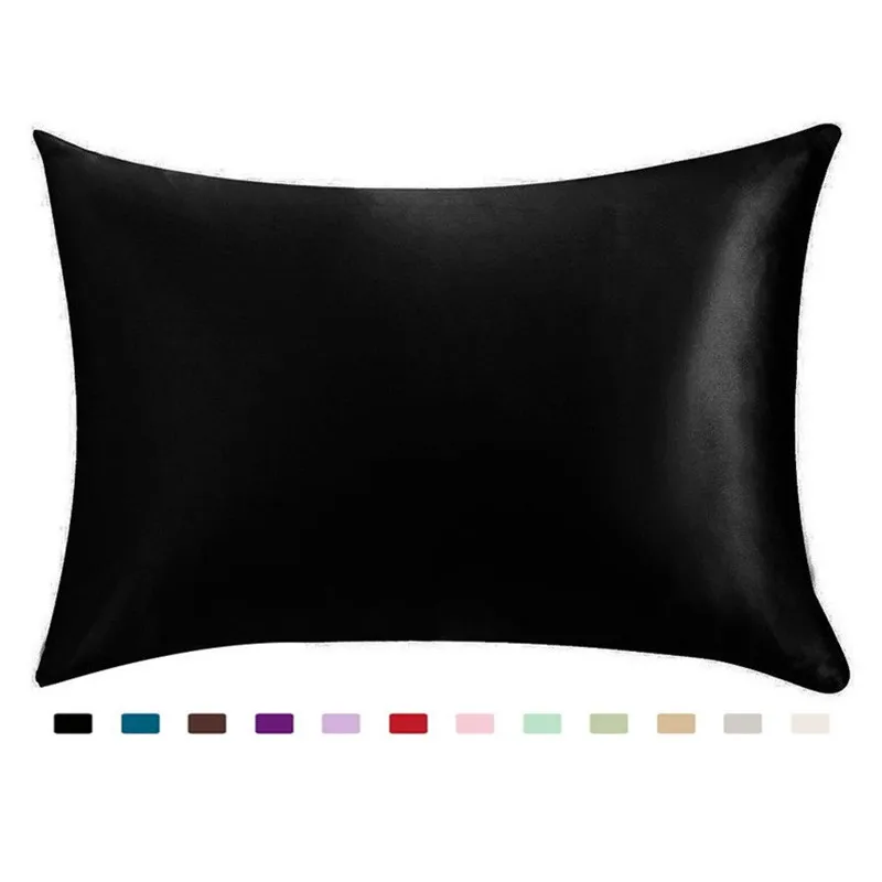 

100% Silky Satin Hair Beauty Pillowcase Standard Queen 1PC