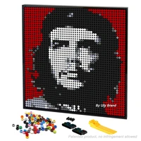 2488pcs pixel art room decorative painting celebrity che guevara portrait mosaic pop diy frame by building blocks toy gift ideas