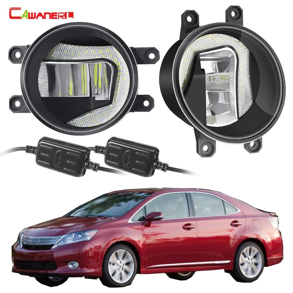 

2in1 Car Front LED Canbus Fog Light Assembly DRL Aluminum Fog Daytime Running Lamp 12V For Lexus HS250h HS 250h 2010 2011 2012