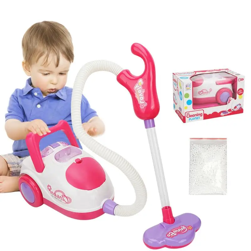 

Toddler Cleaning Set Vacuum Electric Kids Play Vacuum With Realistic Sounds Lights Pretend Role-Play House Cleaning Toys Set For
