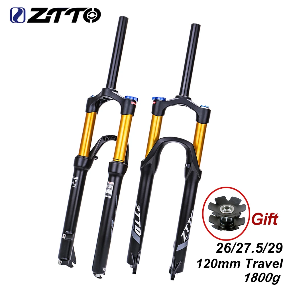 ZTTO MTB велосипедная воздушная вилка 120 мм передняя подвеска 26 27 5 29 дюймов QR