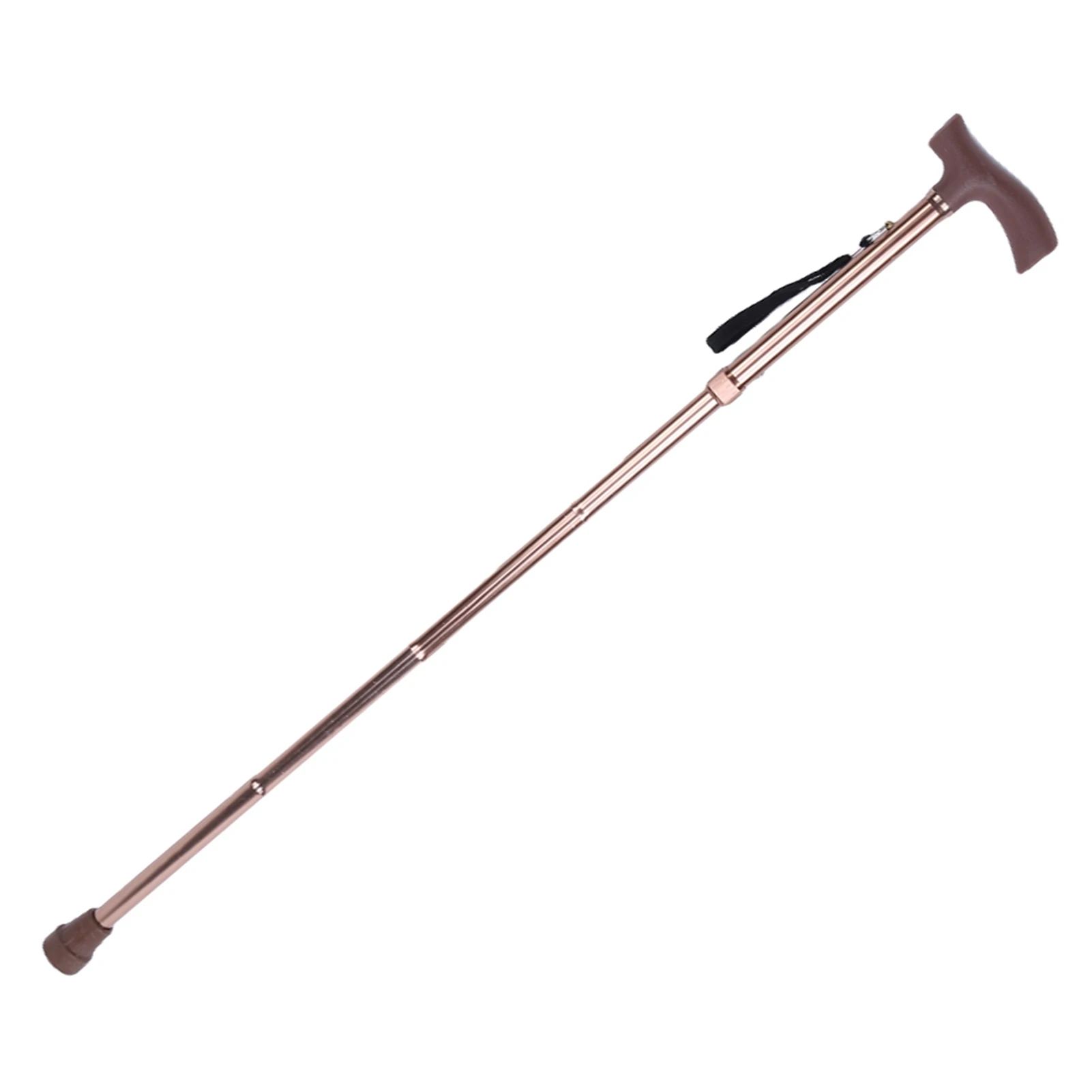 Регулируемая Длина Бронзовая Складная Трость Безопасная Для Пожилых Людей