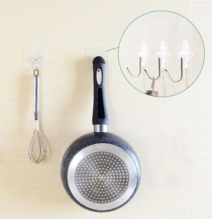 

Прозрачные крючки для ванной комнаты, самоклеящиеся настенные крючки для дверей, вешалка на присоске для кухни, гирлянды для хранения, подвесные крючки для полотенец