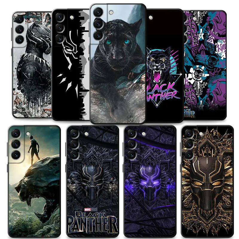 

Soft Black Panther 2 For Samsung Galaxy S21 Plus S20 FE S22 Ultra 5G Note 20 10 S10 Lite S7 S9 S10e S8 S20FE Note20 Note10 Case