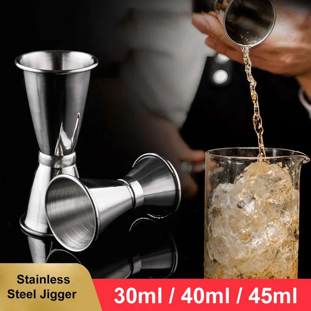 

Cocktail Double Jigger Measuring Ounce Cup Bartender Stainless Steel Wine Jigger Measure Shot Drink Spirit Cup Kitchen Bar Tools