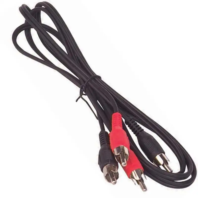 

2 RCA + 2 RCA cable 5 meter Jack PC TV adapter Splitter socket headphone plug speaker cable device audio system
