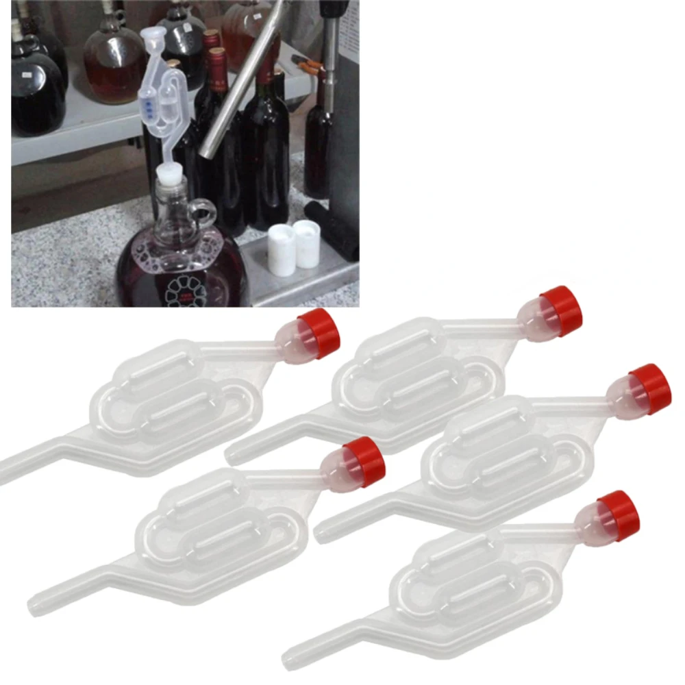 

One-way Homemade Wine Vent Air Lock Check Valve Water Sealed Valves Home Brew Wine Fermentation Airlock Wine Making
