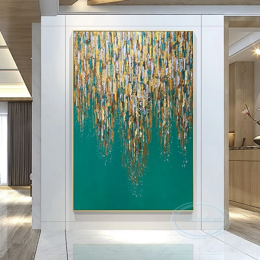 

Premium Wall Art Mural Abstract Hand Draw Modern Home Decor Hanging Poster Frameless Acrylic Canvas Image for Hotel Porch Office