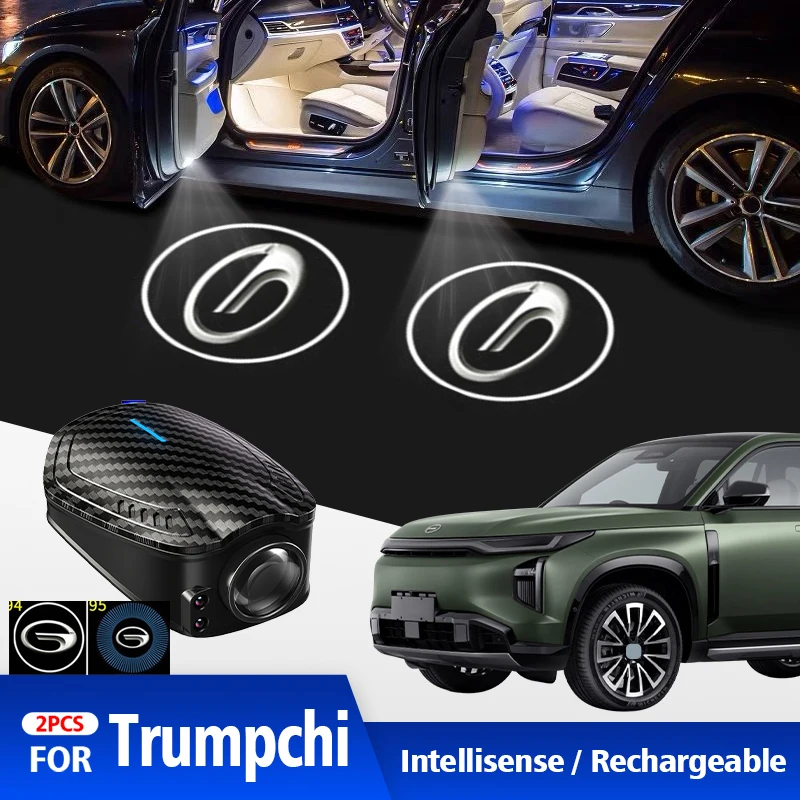 

Для Trumpchi GS8 GS4 GA6 GA8 2 шт. USB перезаряжаемый GT Line логотип двери автомобиля HD светодиодные лампы проектор предпродажные приветственные огни