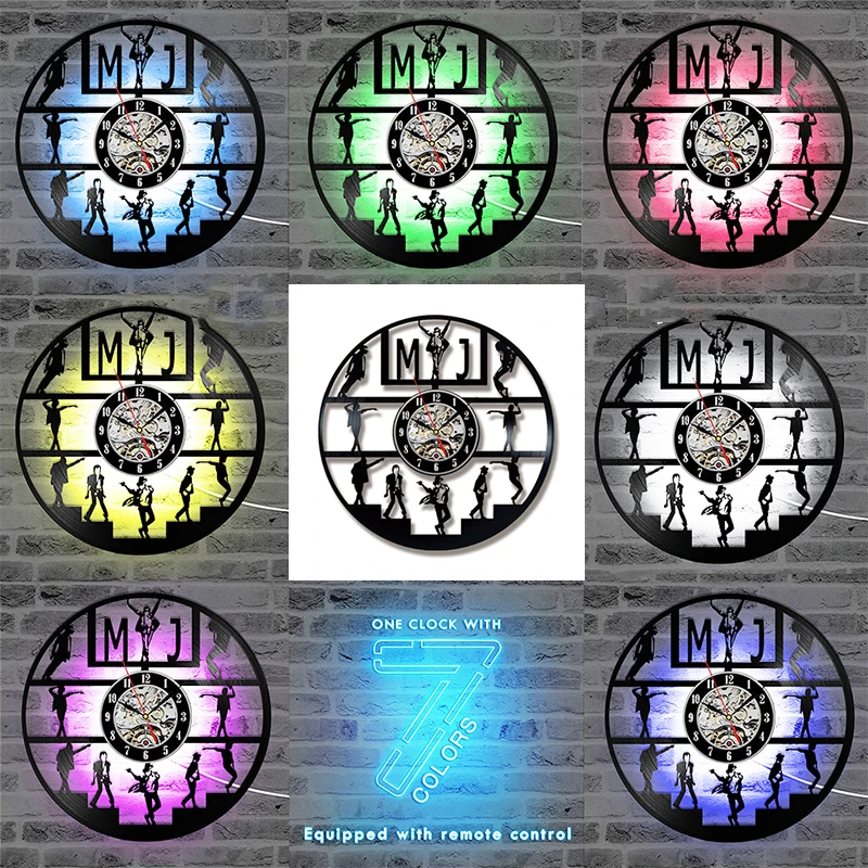 Декоративная 3d-лампа MJ в стиле ретро настенный светильник с музыкой Майкла