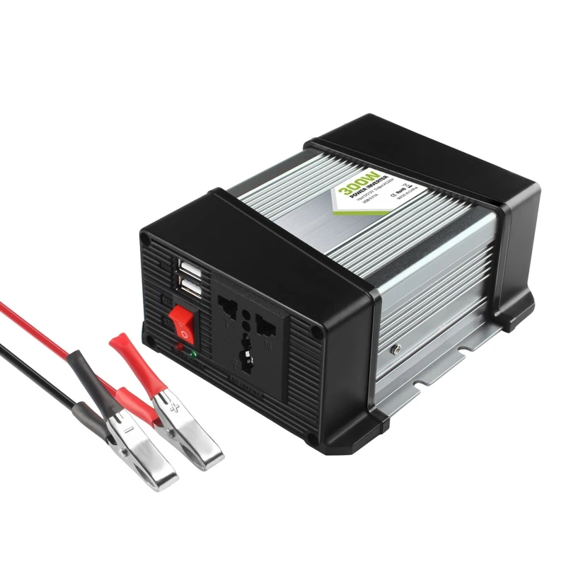 

500W Car Power Cigarette-Lighter Inverter 12V to AC 220V Converter Charger Adapter Lighter-Socket USB Output