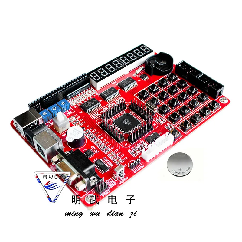 Фото Плата разработки микроконтроллера AVR ATMEGA128, макетная плата, обучающая плата, экспериментальная плата, новый оригинальный чип №1