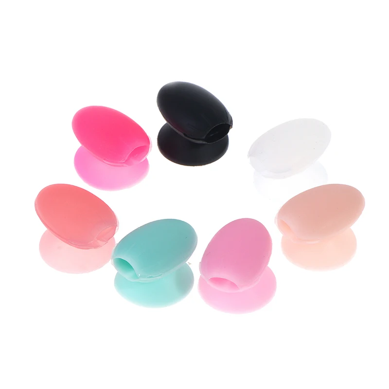 

5 Pcs Lip Brush Protectors Lip Brush Holding Covers Silicone Makeup Brush Covers Anti-lost Lip Brush