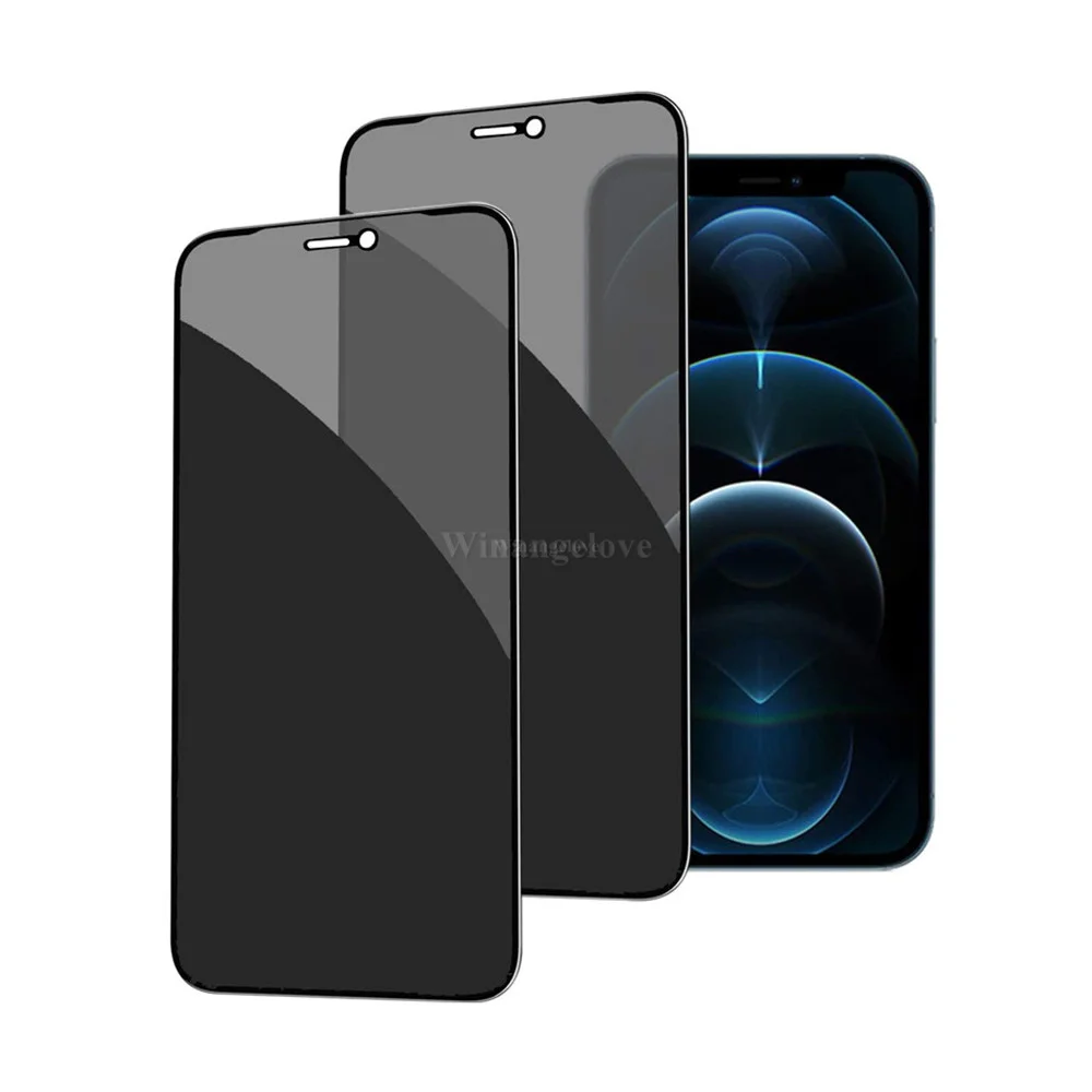 

10Piece Privacy Screen Protector For iPhone 13 12 11 Pro Max Full Cover Tempered Glass For iPhone XS MAX XR 8 PLUS Anti-spy Film