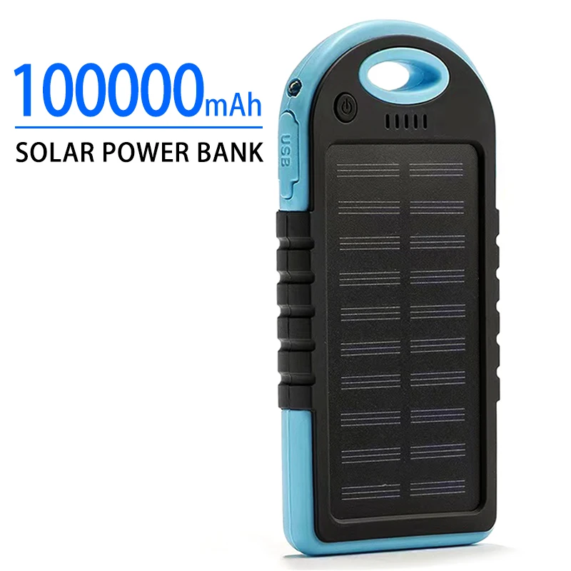 

10000mAh Polymer Battery Solar Power Bank Waterproof Solar Camping Power Bank Portable Mobile Phone Charging Station